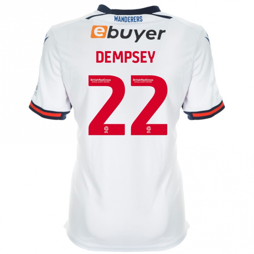 Niño Fútbol Camiseta Kyle Dempsey #22 Blanco 1ª Equipación 2024/25 Perú