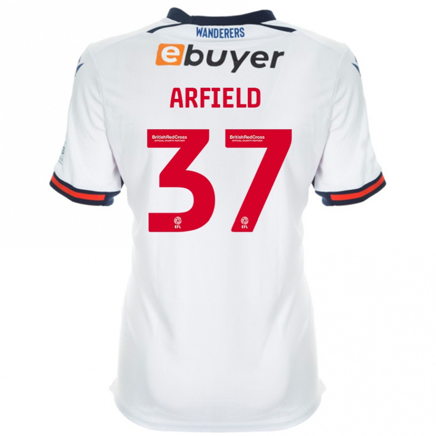 Niño Fútbol Camiseta Scott Arfield #37 Blanco 1ª Equipación 2024/25 Perú