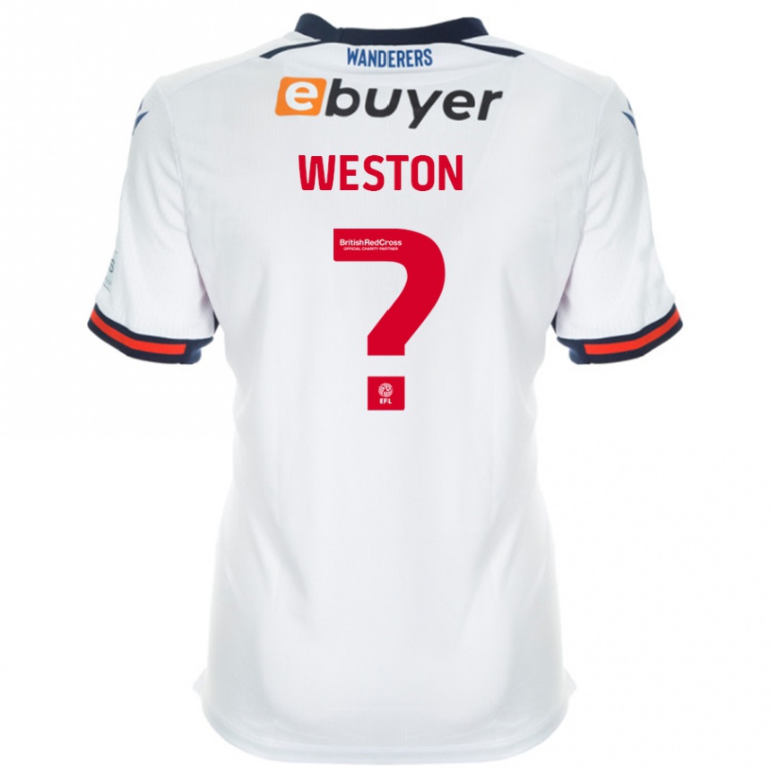 Niño Fútbol Camiseta Ajay Weston #0 Blanco 1ª Equipación 2024/25 Perú