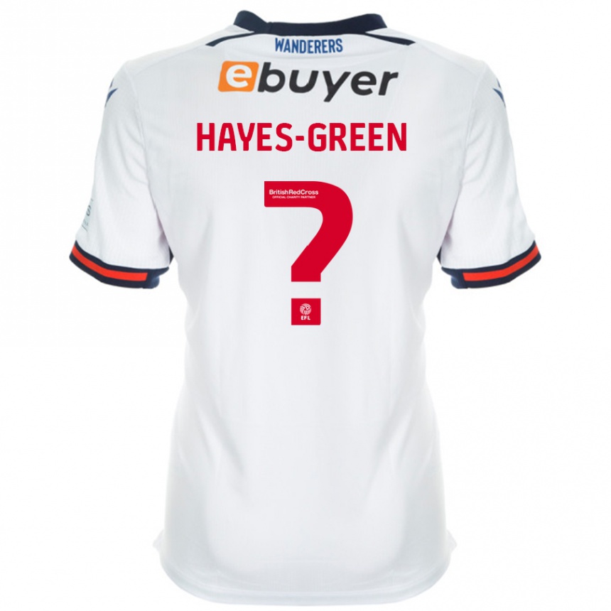 Niño Fútbol Camiseta Charlie Hayes-Green #0 Blanco 1ª Equipación 2024/25 Perú