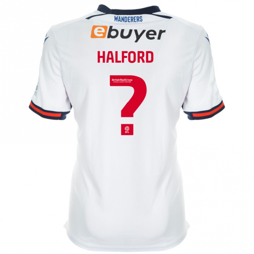 Niño Fútbol Camiseta Noah Halford #0 Blanco 1ª Equipación 2024/25 Perú