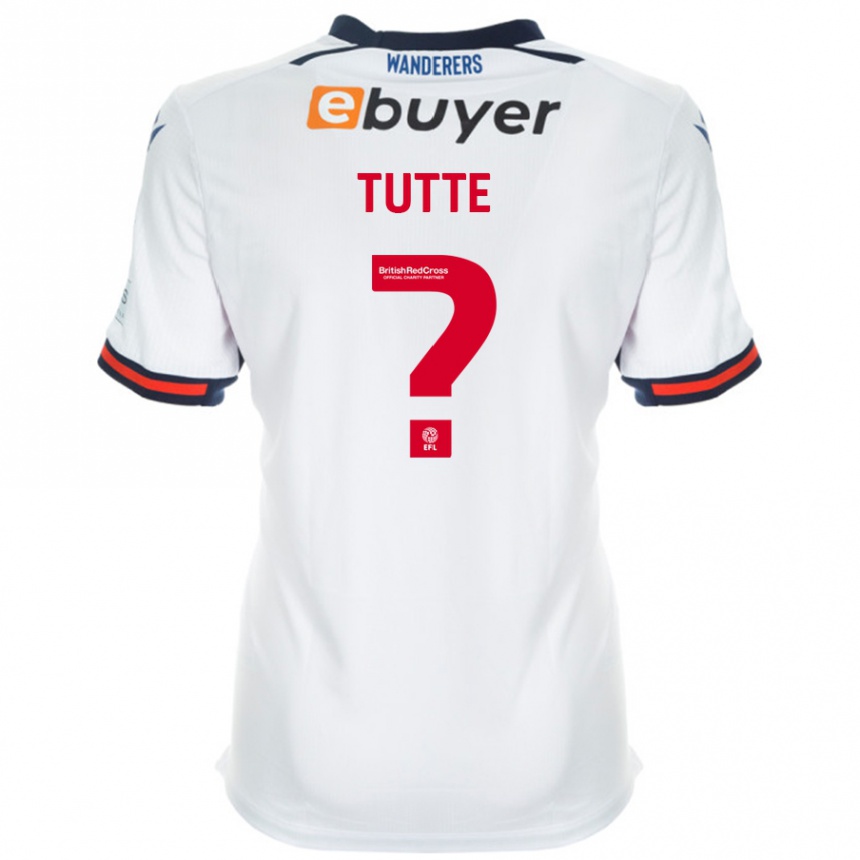 Niño Fútbol Camiseta Andrew Tutte #0 Blanco 1ª Equipación 2024/25 Perú