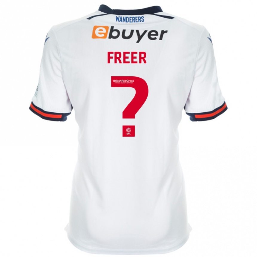 Niño Fútbol Camiseta Eleanor Freer #0 Blanco 1ª Equipación 2024/25 Perú