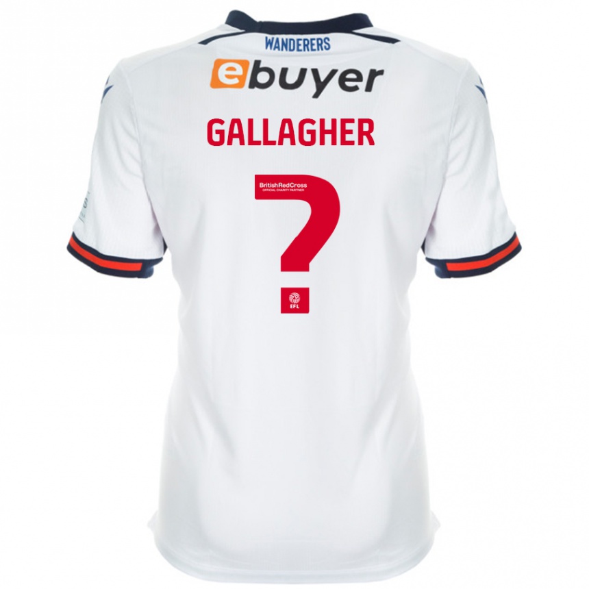 Niño Fútbol Camiseta Tamzin Gallagher #0 Blanco 1ª Equipación 2024/25 Perú