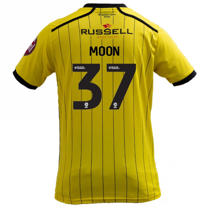 Niño Fútbol Camiseta Jasper Moon #37 Amarillo 1ª Equipación 2024/25 Perú