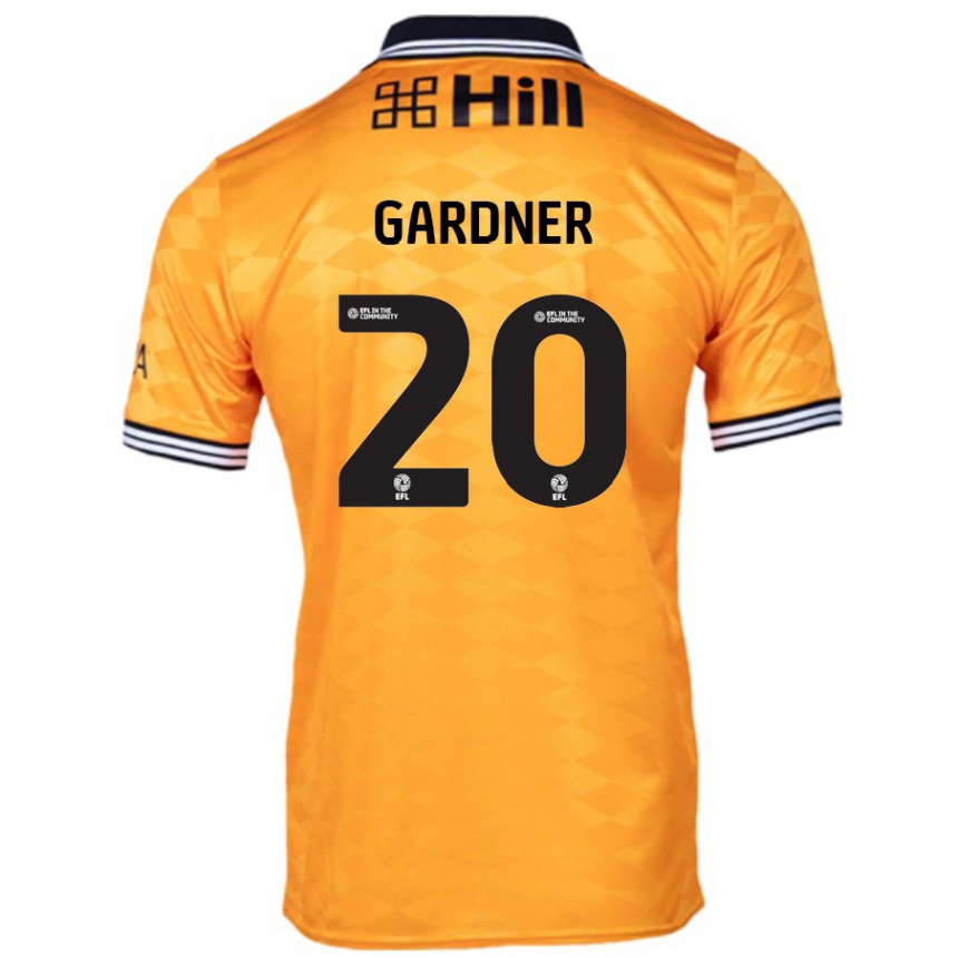 Niño Fútbol Camiseta Gary Gardner #20 Naranja 1ª Equipación 2024/25 Perú