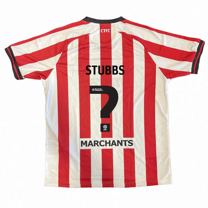 Niño Fútbol Camiseta Sam Stubbs #0 Rojo Blanco 1ª Equipación 2024/25 Perú