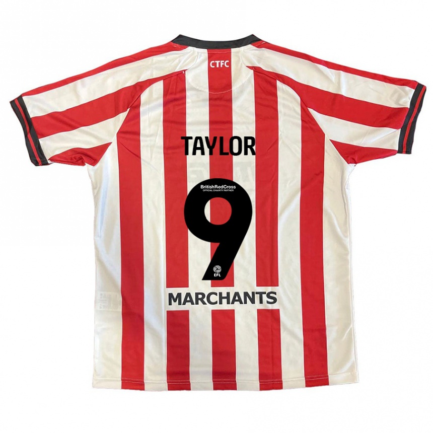 Niño Fútbol Camiseta Matty Taylor #9 Rojo Blanco 1ª Equipación 2024/25 Perú