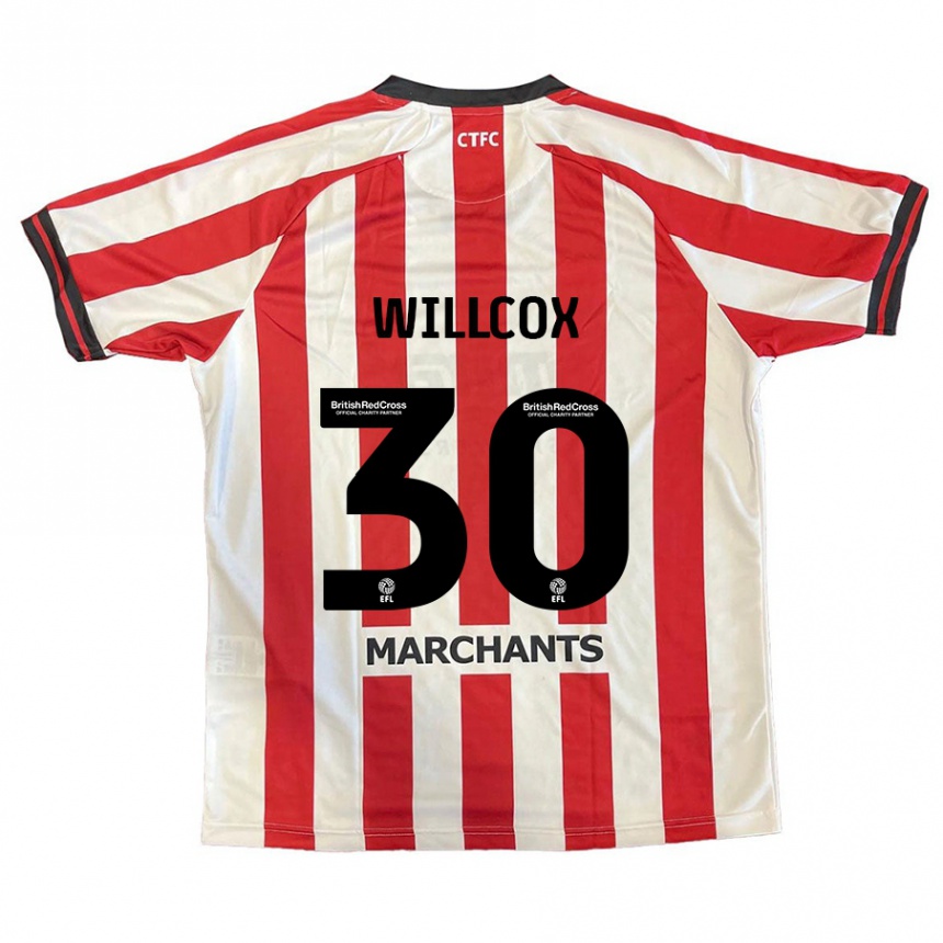 Niño Fútbol Camiseta Freddy Willcox #30 Rojo Blanco 1ª Equipación 2024/25 Perú