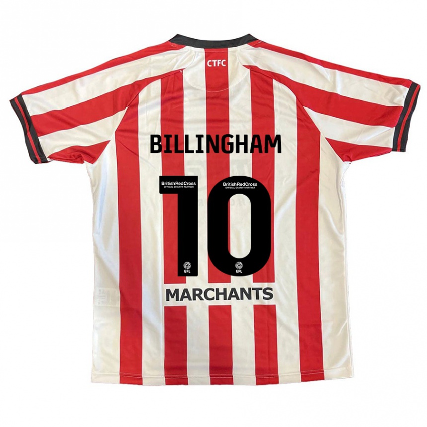 Niño Fútbol Camiseta Lily Billingham #10 Rojo Blanco 1ª Equipación 2024/25 Perú