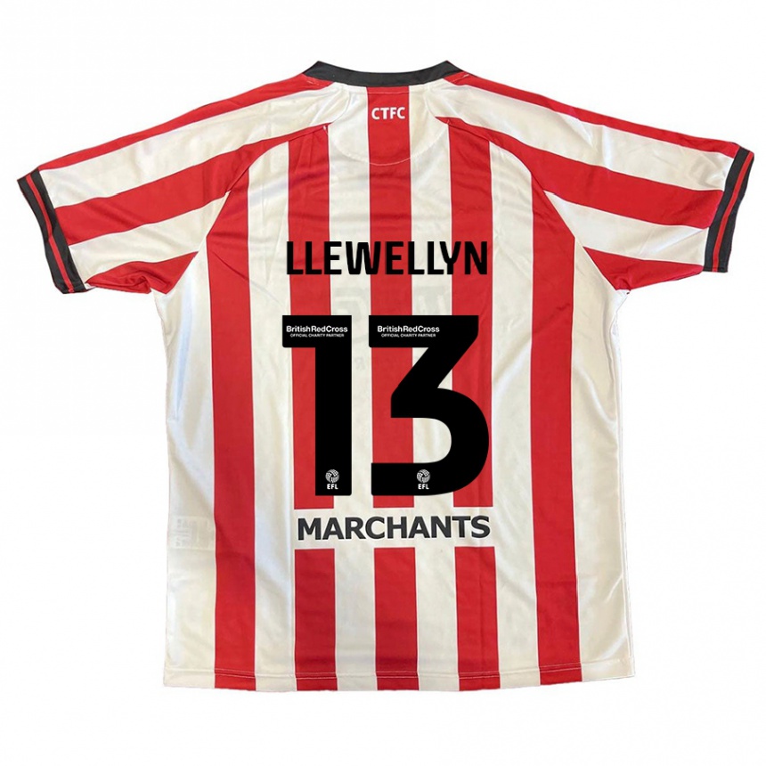 Niño Fútbol Camiseta Ffion Llewellyn #13 Rojo Blanco 1ª Equipación 2024/25 Perú