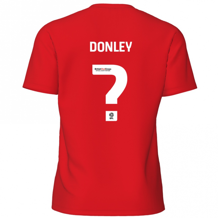 Niño Fútbol Camiseta Jamie Donley #0 Rojo 1ª Equipación 2024/25 Perú