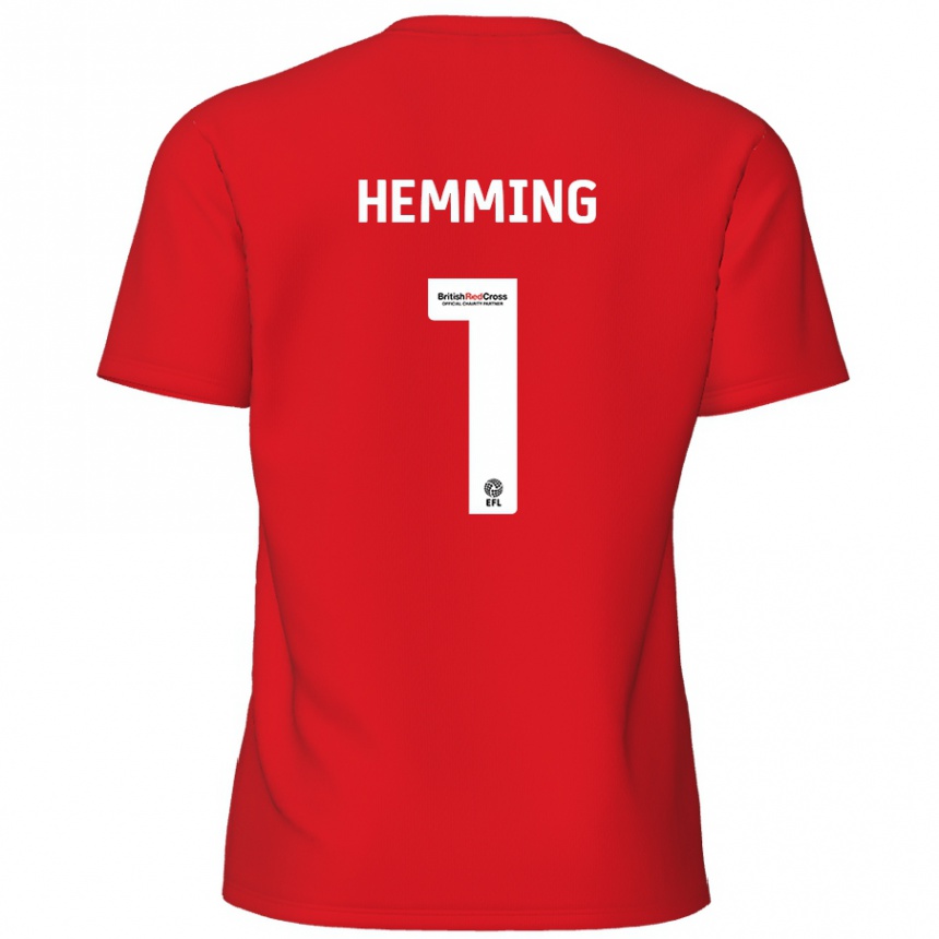 Niño Fútbol Camiseta Zach Hemming #1 Rojo 1ª Equipación 2024/25 Perú