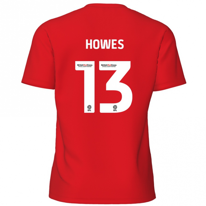 Niño Fútbol Camiseta Sam Howes #13 Rojo 1ª Equipación 2024/25 Perú