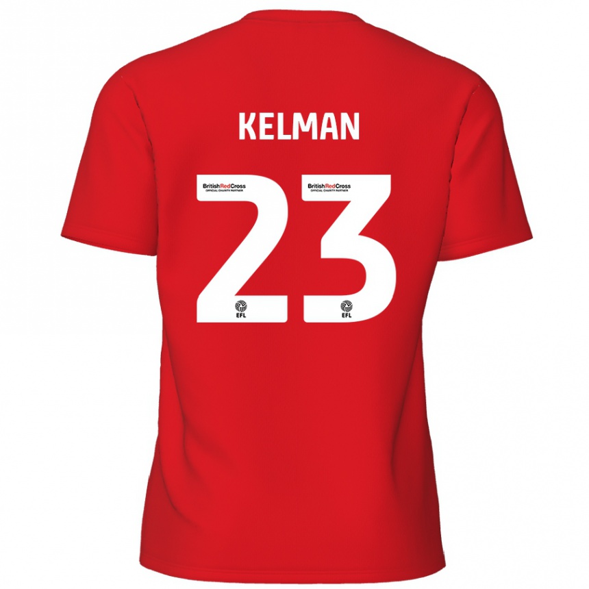 Niño Fútbol Camiseta Charlie Kelman #23 Rojo 1ª Equipación 2024/25 Perú