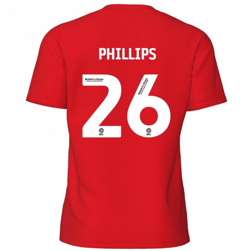 Niño Fútbol Camiseta Noah Phillips #26 Rojo 1ª Equipación 2024/25 Perú