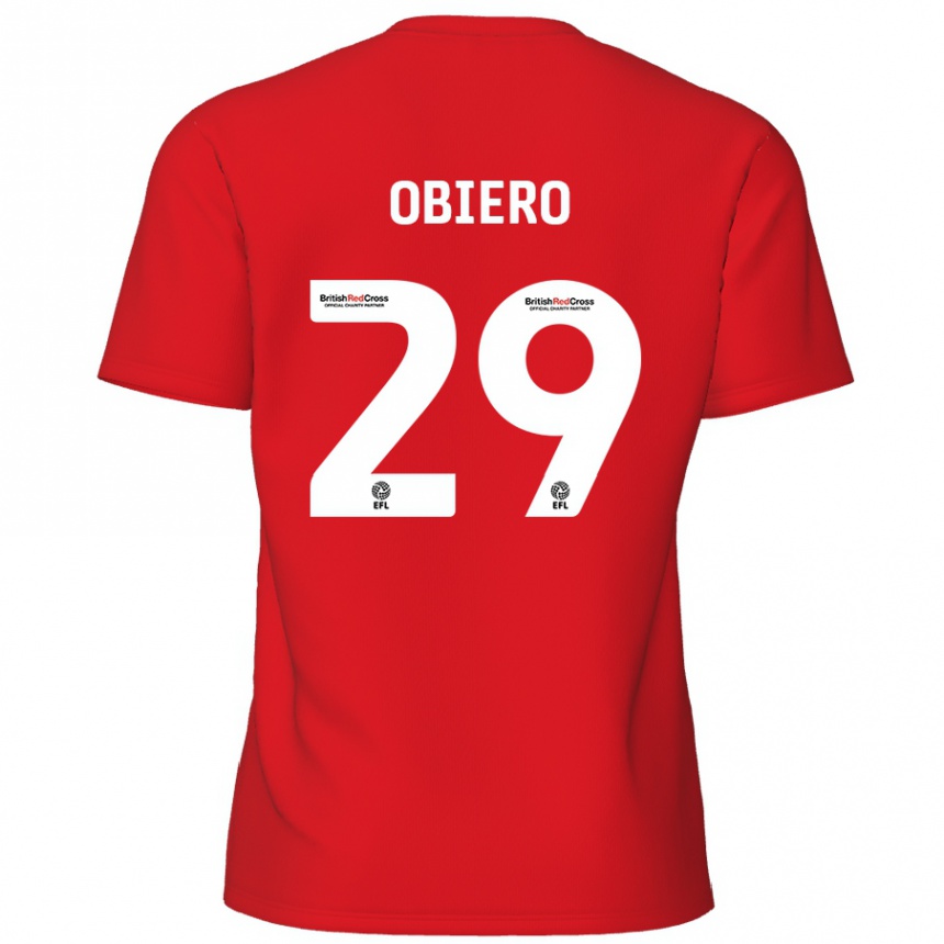 Niño Fútbol Camiseta Zech Obiero #29 Rojo 1ª Equipación 2024/25 Perú