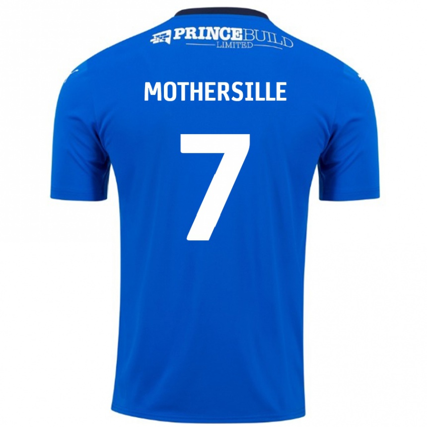 Niño Fútbol Camiseta Malik Mothersille #7 Azul Blanco 1ª Equipación 2024/25 Perú