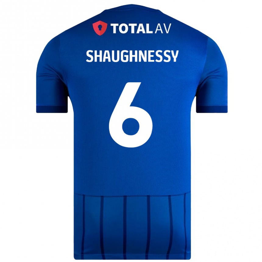 Niño Fútbol Camiseta Conor Shaughnessy #6 Azul 1ª Equipación 2024/25 Perú