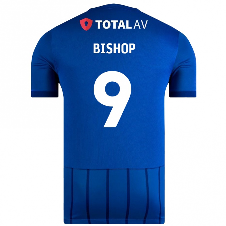 Niño Fútbol Camiseta Colby Bishop #9 Azul 1ª Equipación 2024/25 Perú