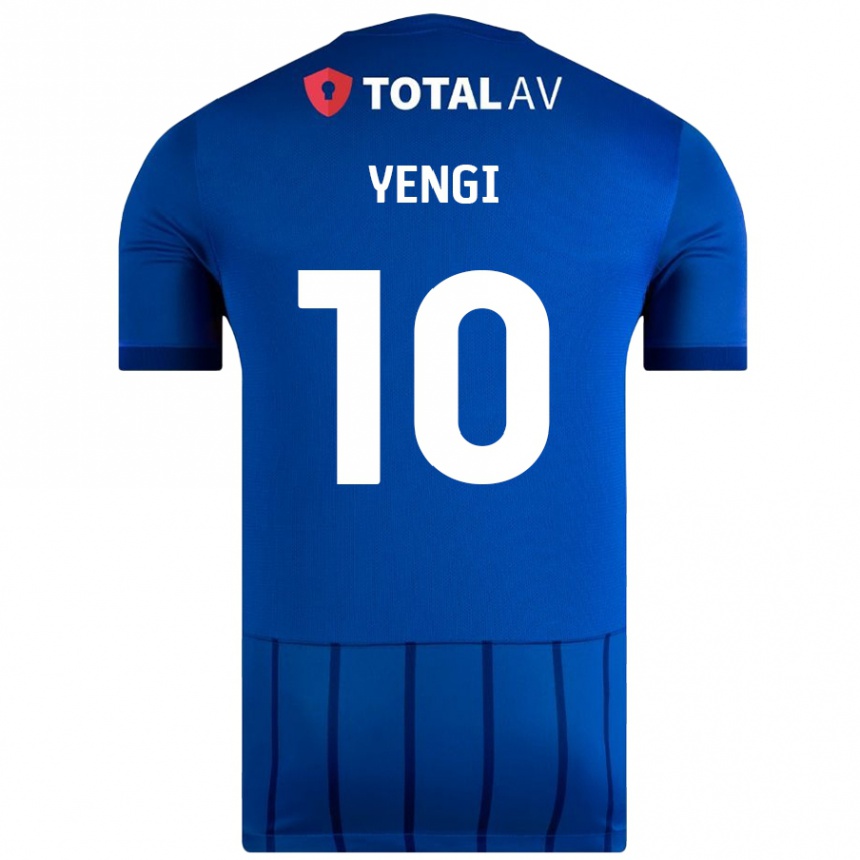 Niño Fútbol Camiseta Kusini Yengi #10 Azul 1ª Equipación 2024/25 Perú