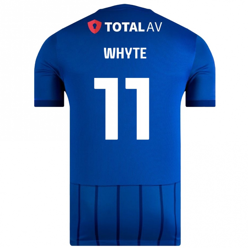 Niño Fútbol Camiseta Gavin Whyte #11 Azul 1ª Equipación 2024/25 Perú