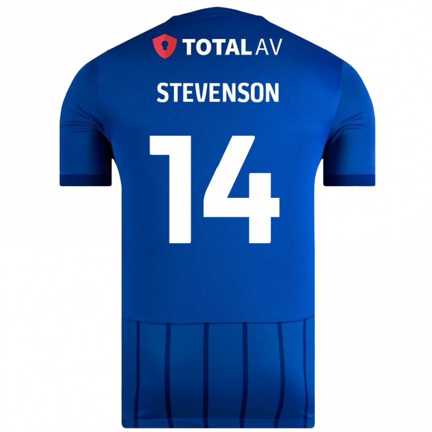 Niño Fútbol Camiseta Ben Stevenson #14 Azul 1ª Equipación 2024/25 Perú