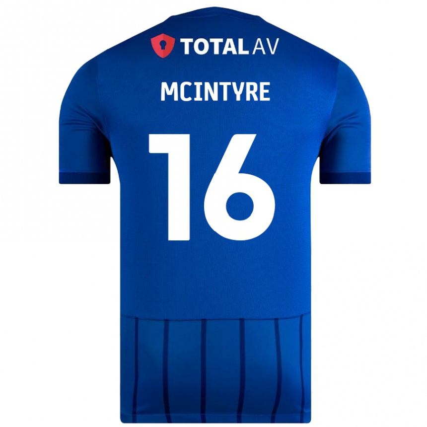 Niño Fútbol Camiseta Tom Mcintyre #16 Azul 1ª Equipación 2024/25 Perú