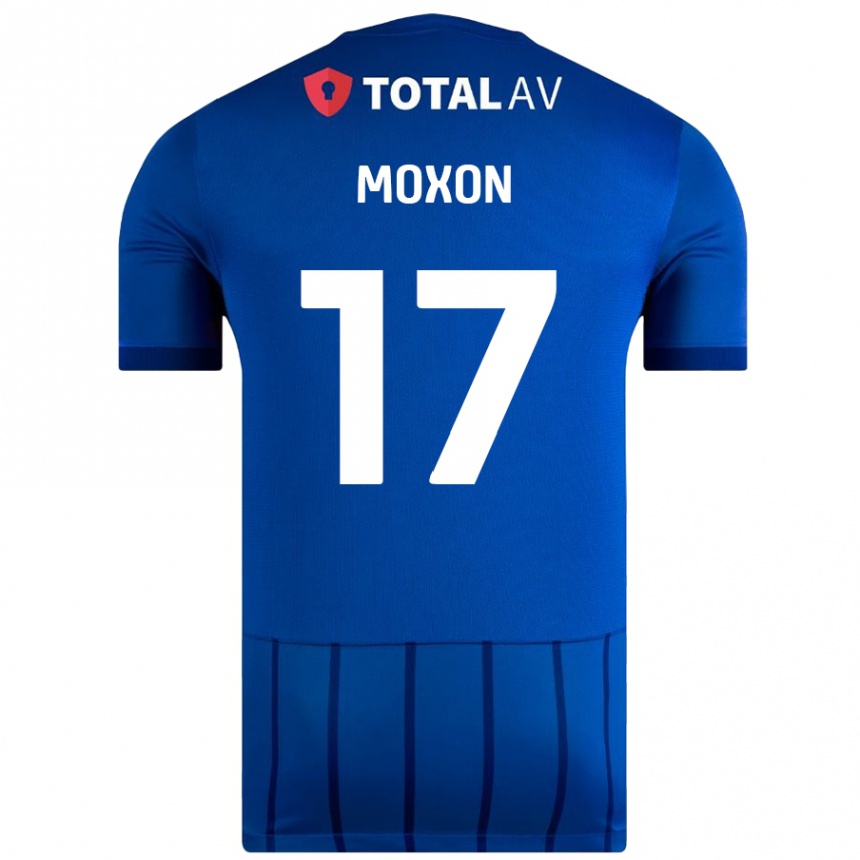 Niño Fútbol Camiseta Owen Moxon #17 Azul 1ª Equipación 2024/25 Perú