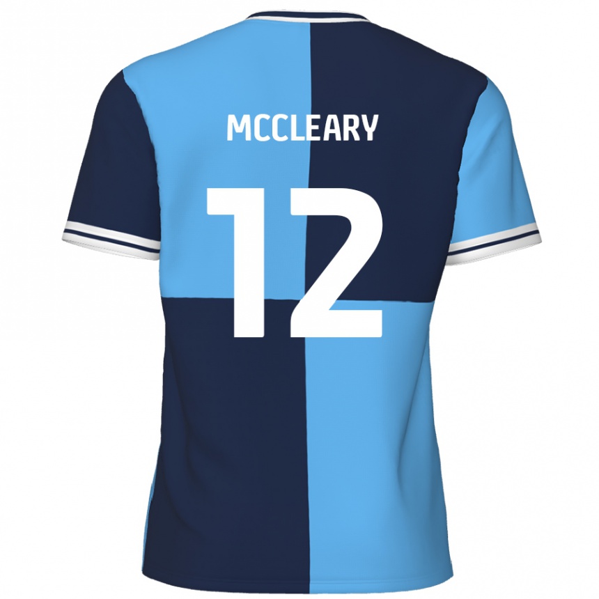 Niño Fútbol Camiseta Garath Mccleary #12 Azul Cielo Azul Oscuro 1ª Equipación 2024/25 Perú