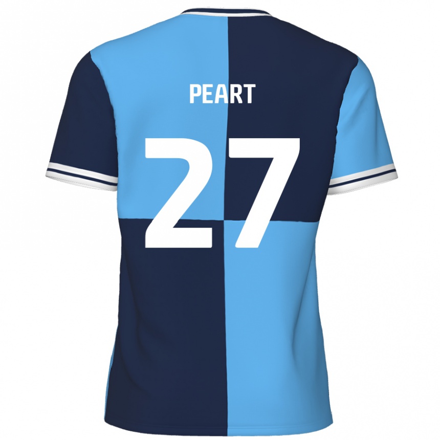 Niño Fútbol Camiseta Brody Peart #27 Azul Cielo Azul Oscuro 1ª Equipación 2024/25 Perú