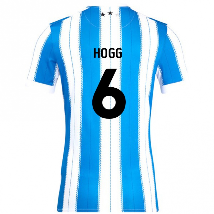 Niño Fútbol Camiseta Jonathan Hogg #6 Azul Blanco 1ª Equipación 2024/25 Perú