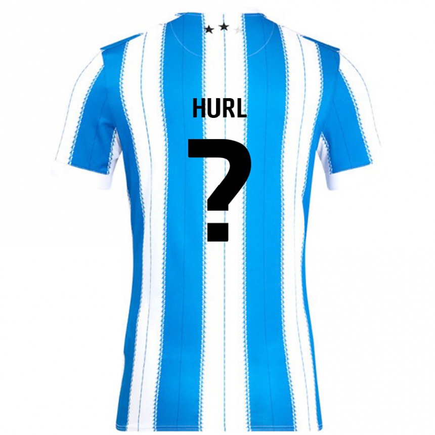 Niño Fútbol Camiseta Francis Hurl #0 Azul Blanco 1ª Equipación 2024/25 Perú