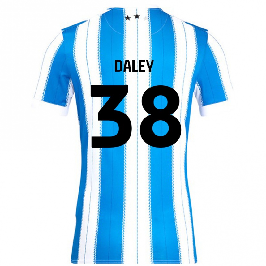 Niño Fútbol Camiseta Luke Daley #38 Azul Blanco 1ª Equipación 2024/25 Perú