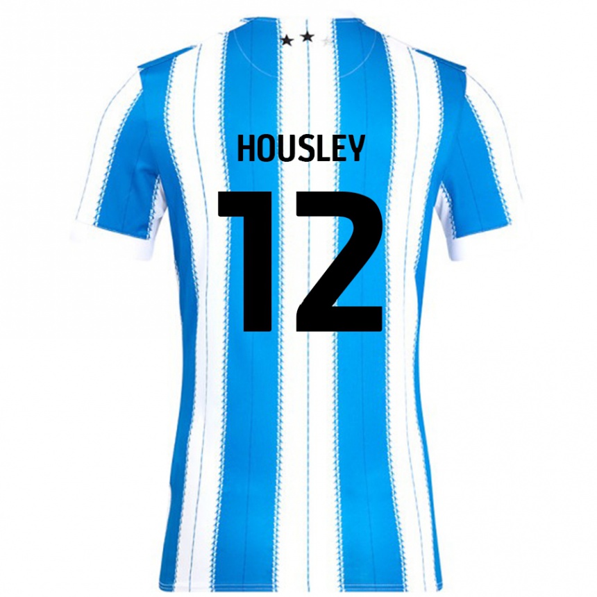 Niño Fútbol Camiseta Autumn Housley #12 Azul Blanco 1ª Equipación 2024/25 Perú