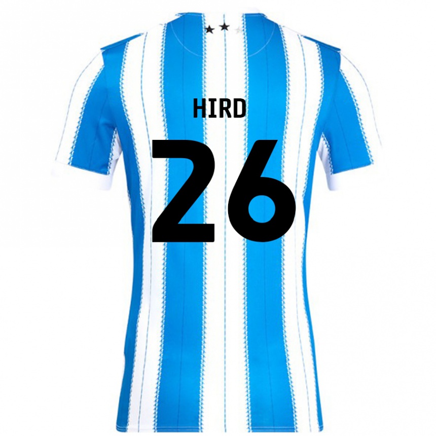 Niño Fútbol Camiseta Kayley Hird #26 Azul Blanco 1ª Equipación 2024/25 Perú