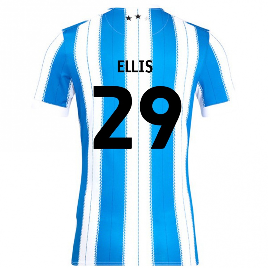 Niño Fútbol Camiseta Molly Ellis #29 Azul Blanco 1ª Equipación 2024/25 Perú