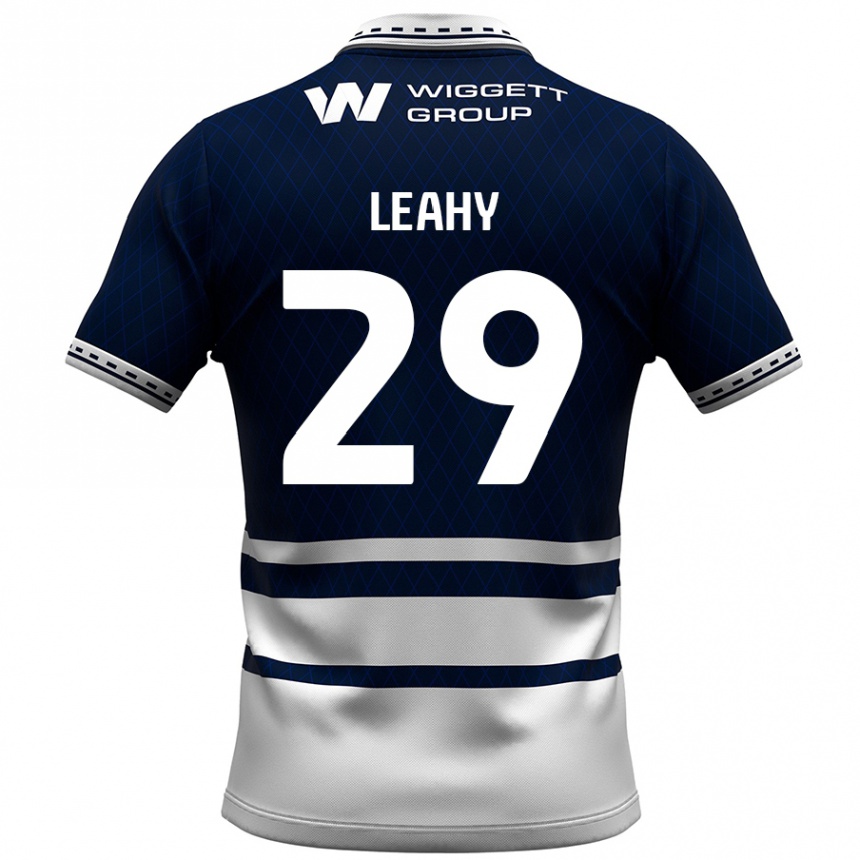 Niño Fútbol Camiseta Tom Leahy #29 Azul Marino Blanco 1ª Equipación 2024/25 Perú