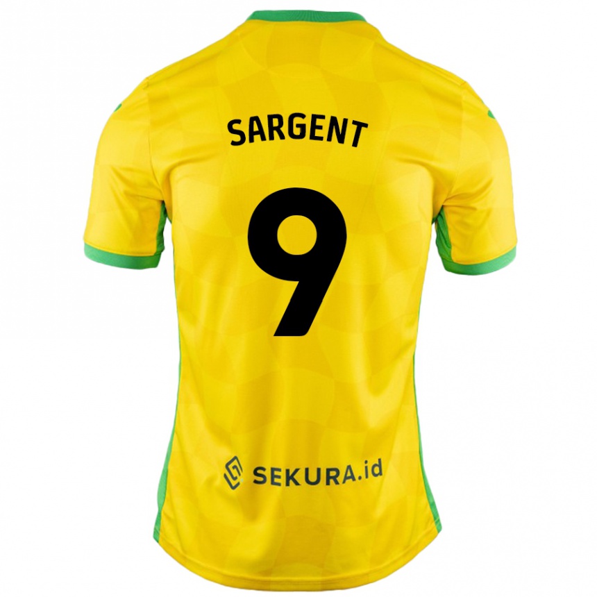 Niño Fútbol Camiseta Josh Sargent #9 Amarillo Verde 1ª Equipación 2024/25 Perú