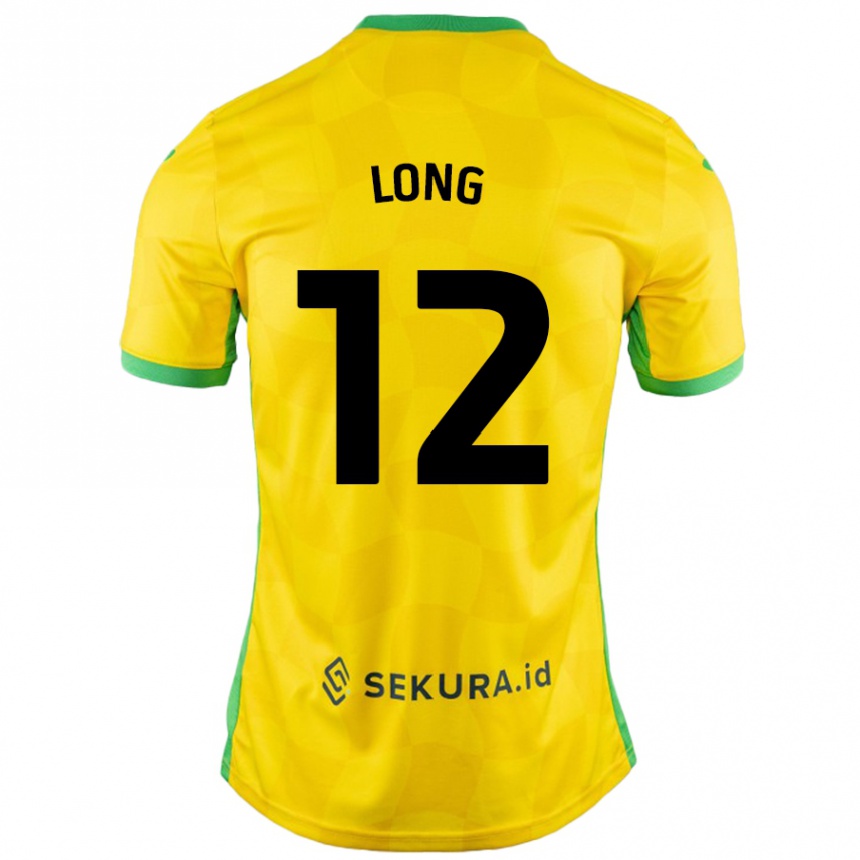 Niño Fútbol Camiseta George Long #12 Amarillo Verde 1ª Equipación 2024/25 Perú