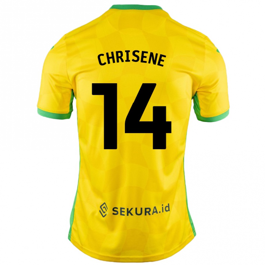 Niño Fútbol Camiseta Ben Chrisene #14 Amarillo Verde 1ª Equipación 2024/25 Perú