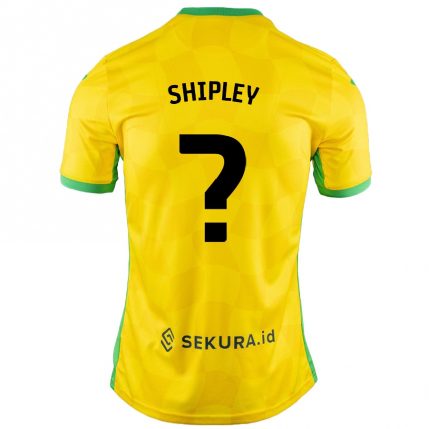 Niño Fútbol Camiseta Lewis Shipley #0 Amarillo Verde 1ª Equipación 2024/25 Perú