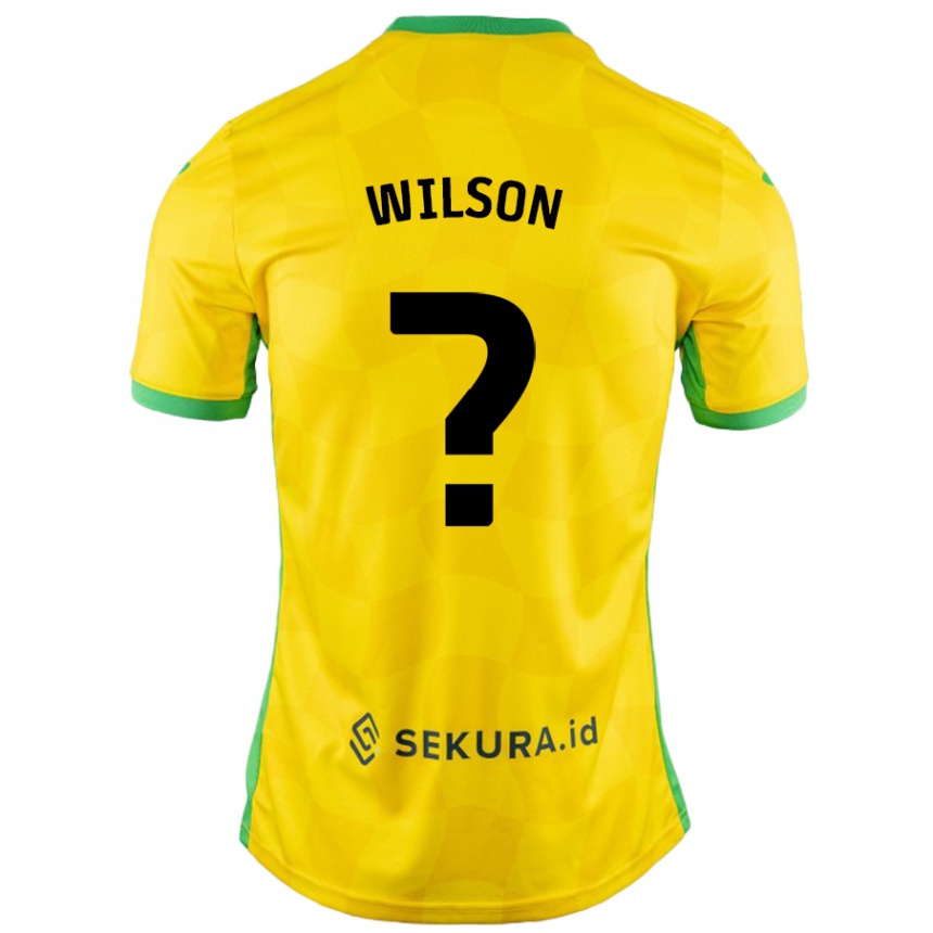 Niño Fútbol Camiseta Charlie Wilson #0 Amarillo Verde 1ª Equipación 2024/25 Perú