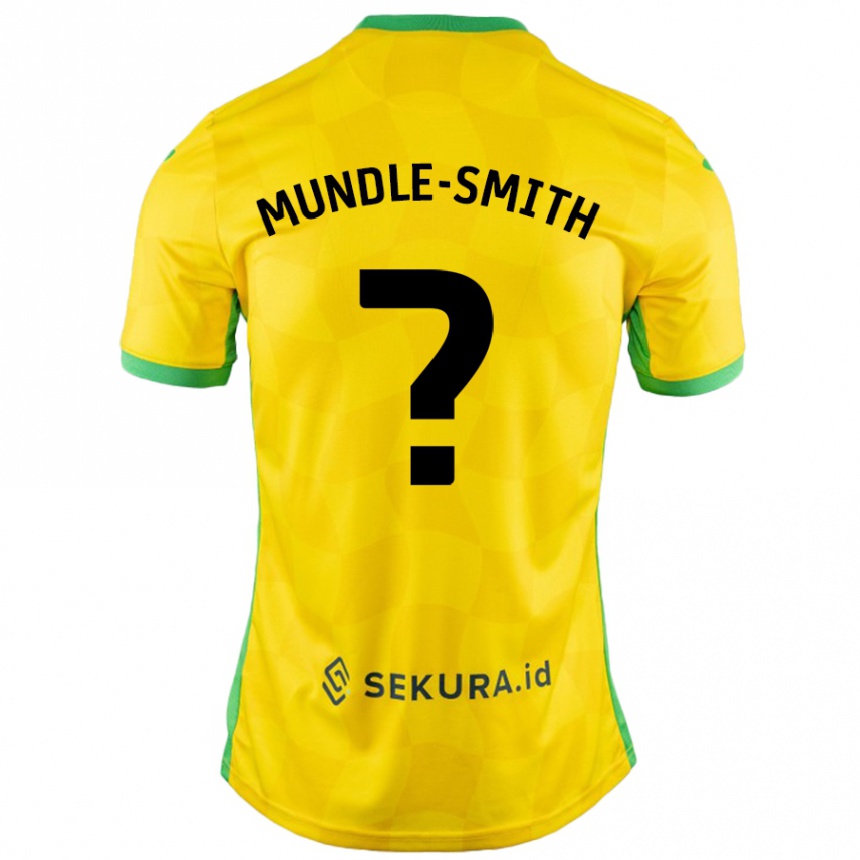 Niño Fútbol Camiseta Errol Mundle-Smith #0 Amarillo Verde 1ª Equipación 2024/25 Perú