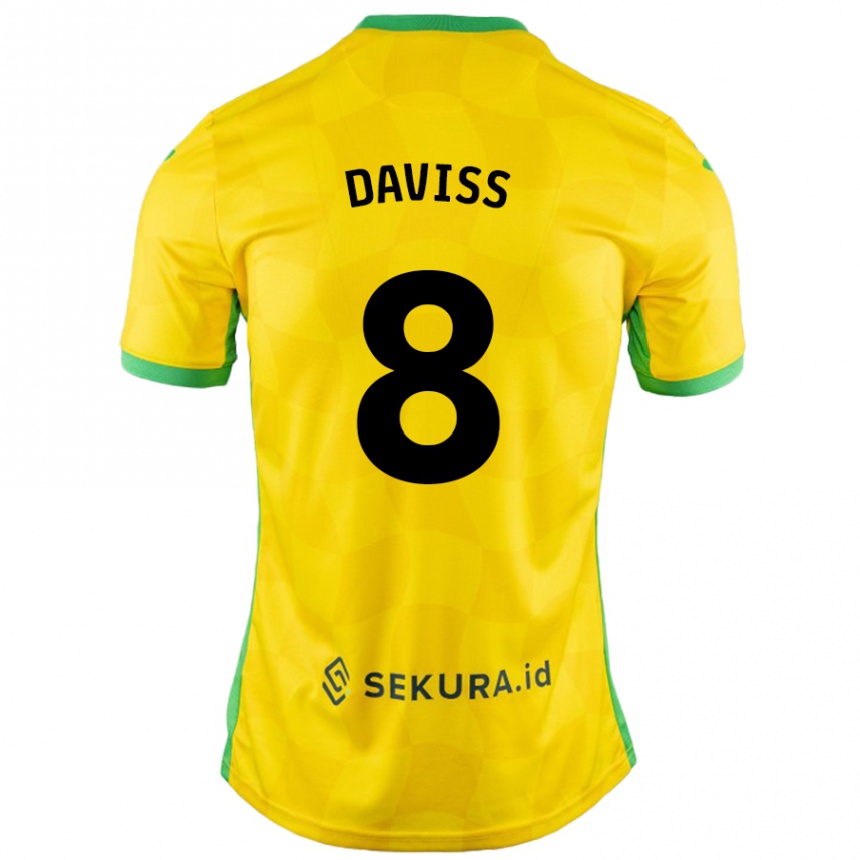 Niño Fútbol Camiseta Millie Daviss #8 Amarillo Verde 1ª Equipación 2024/25 Perú