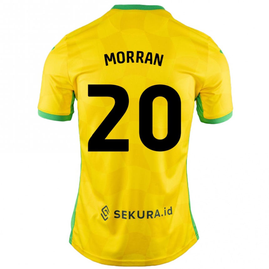 Niño Fútbol Camiseta Eloise Morran #20 Amarillo Verde 1ª Equipación 2024/25 Perú