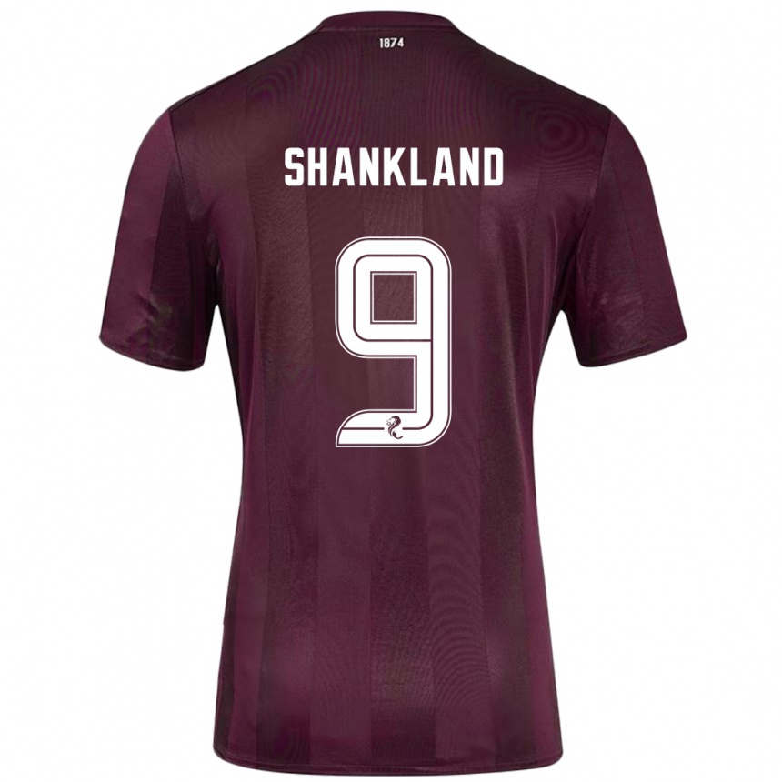 Niño Fútbol Camiseta Lawrence Shankland #9 Borgoña 1ª Equipación 2024/25 Perú