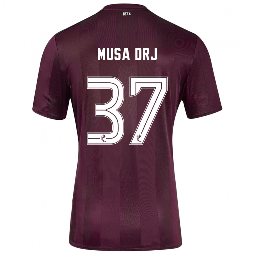 Niño Fútbol Camiseta Musa Drammeh #37 Borgoña 1ª Equipación 2024/25 Perú