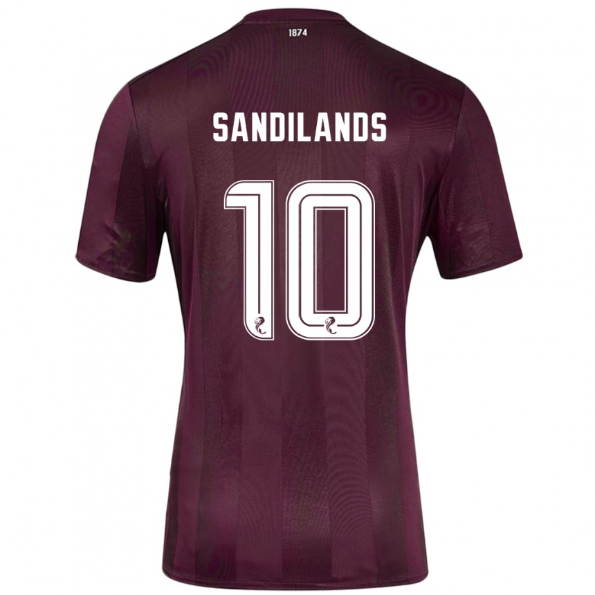 Niño Fútbol Camiseta Callum Sandilands #10 Borgoña 1ª Equipación 2024/25 Perú