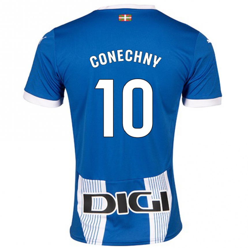 Niño Fútbol Camiseta Tomás Conechny #10 Azul 1ª Equipación 2024/25 Perú